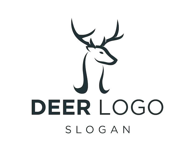 Diseño de logotipo de ciervo