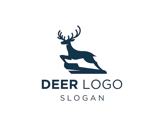 Diseño de logotipo de ciervo