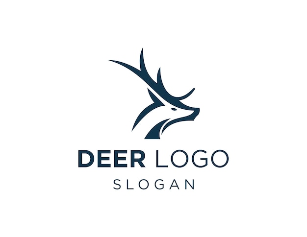 Diseño de logotipo de ciervo