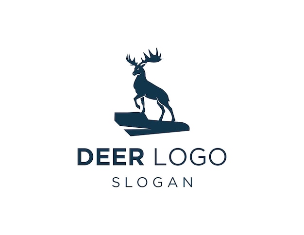 Diseño de logotipo de ciervo