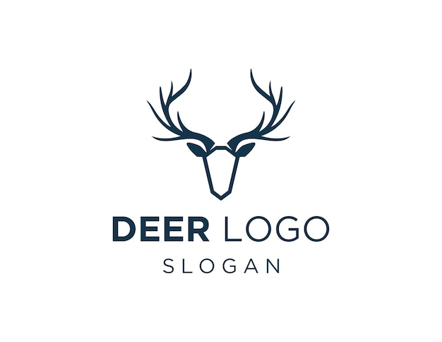 Diseño de logotipo de ciervo