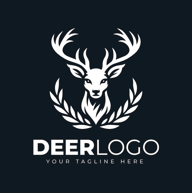 Diseño de logotipo de ciervo