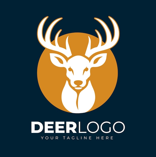 Diseño de logotipo de ciervo