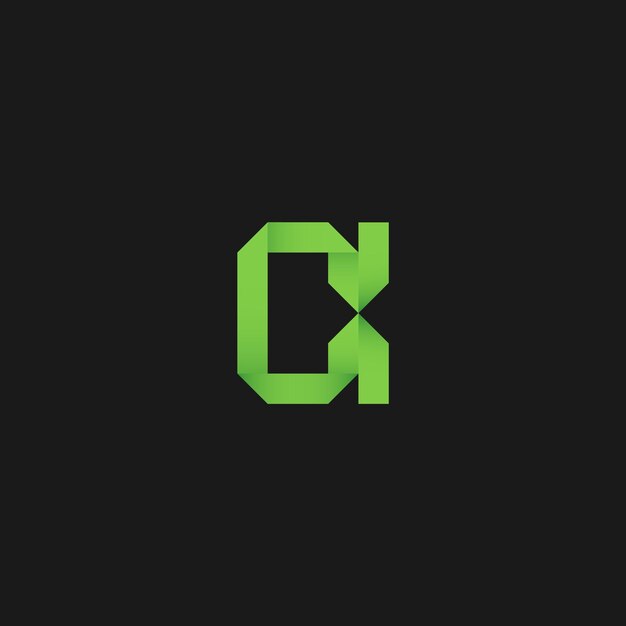 Diseño de logotipo de cinta forma letra a en estilo moderno