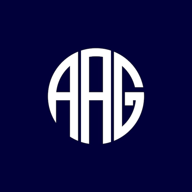 diseño del logotipo del círculo aag