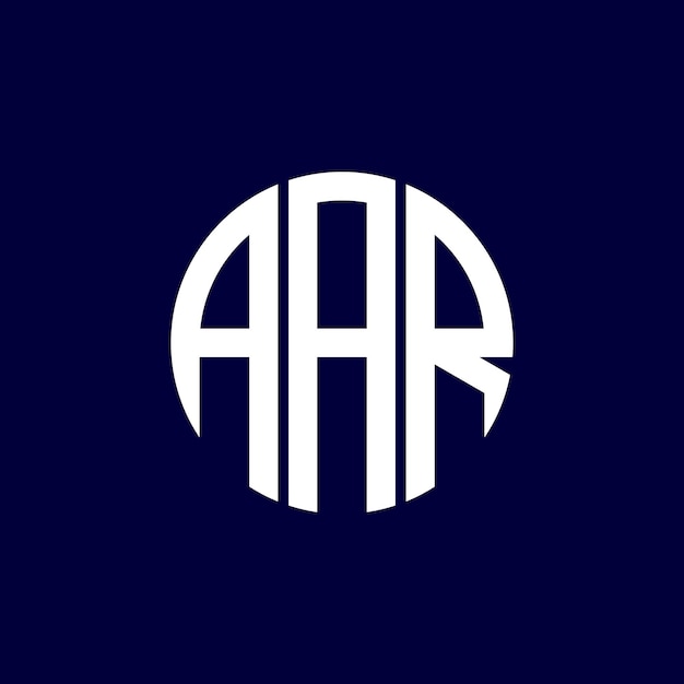 diseño del logotipo del círculo aar