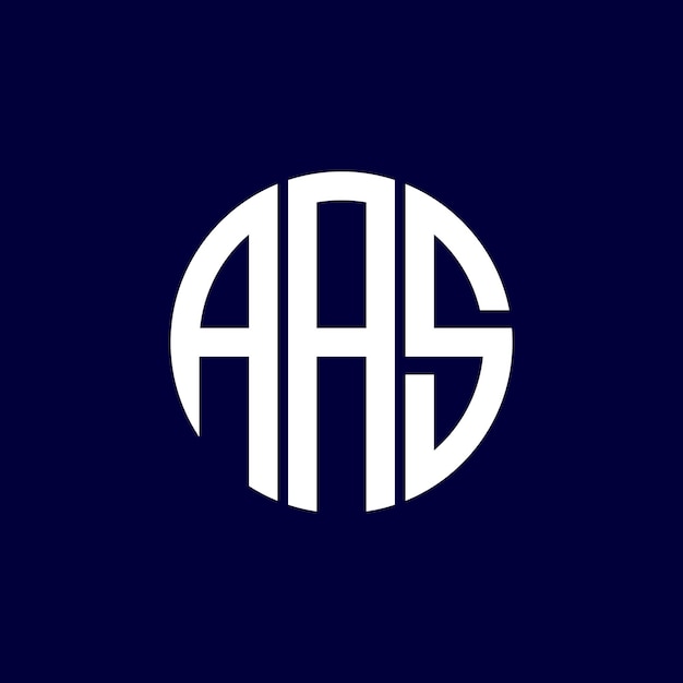 Diseño del logotipo del círculo aas