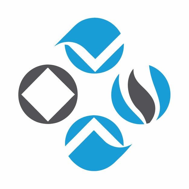 Diseño del logotipo del círculo abstracto