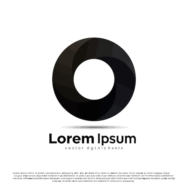 Diseño del logotipo del círculo abstracto