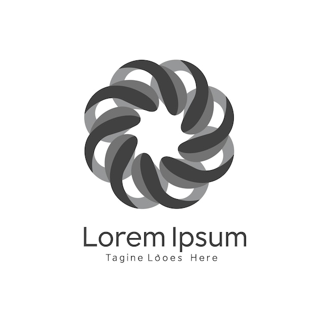 Diseño del logotipo del círculo abstracto