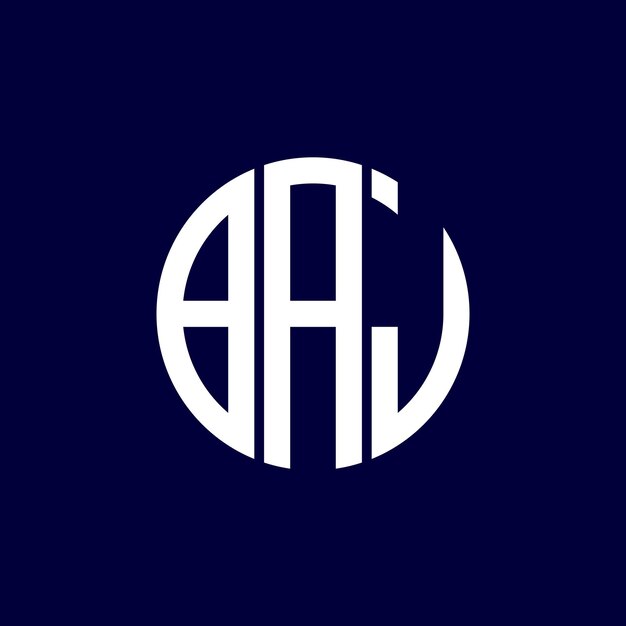 Diseño del logotipo del círculo baj