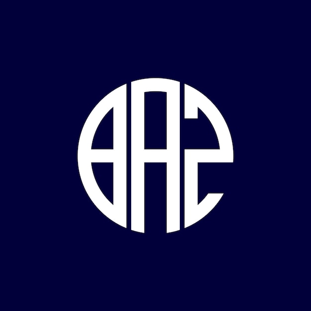 Diseño del logotipo del círculo baz