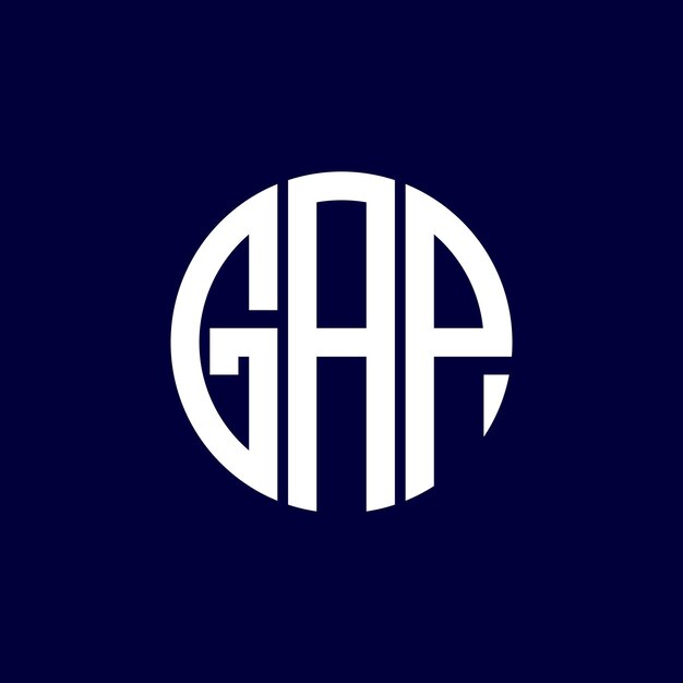 diseño del logotipo del círculo de brecha