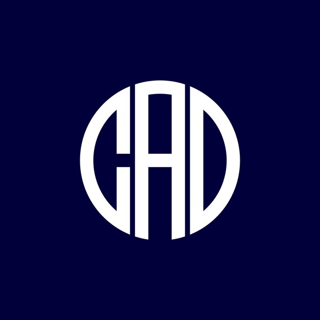 Diseño del logotipo del círculo cad