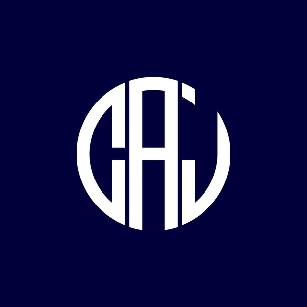 diseño del logotipo del círculo caj