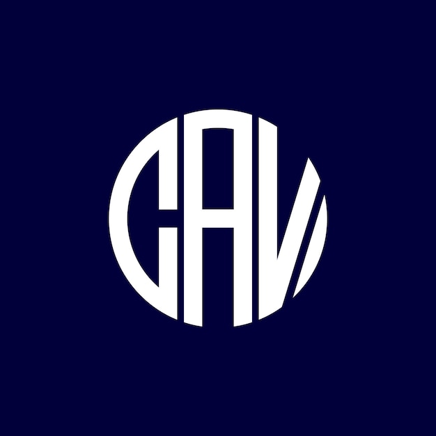 Diseño del logotipo del círculo cav