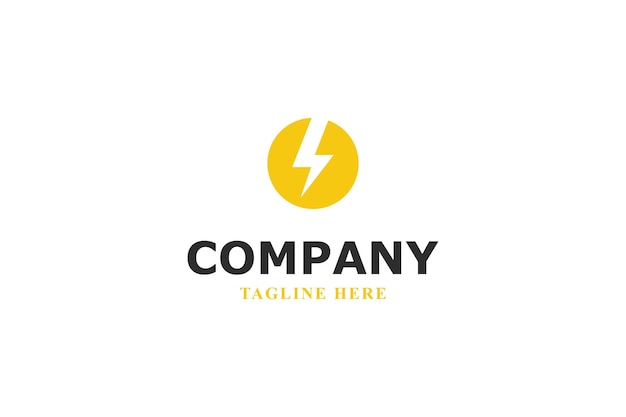 diseño del logotipo del círculo de energía limpia
