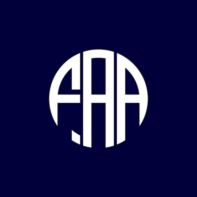 Diseño del logotipo del círculo faa