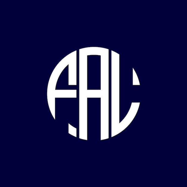 Diseño del logotipo del círculo fal