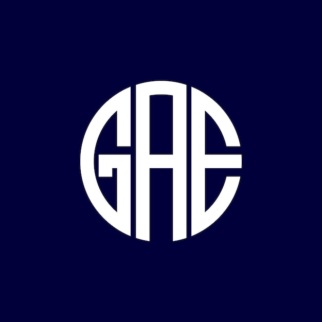 Diseño del logotipo del círculo gae