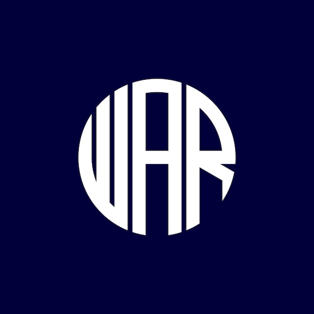 diseño del logotipo del círculo de guerra
