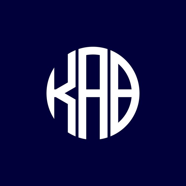 Diseño del logotipo del círculo kab