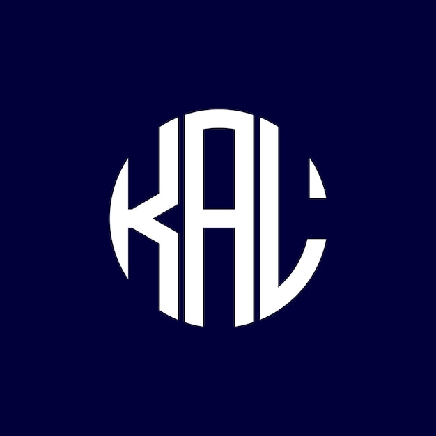 Diseño del logotipo del círculo kal