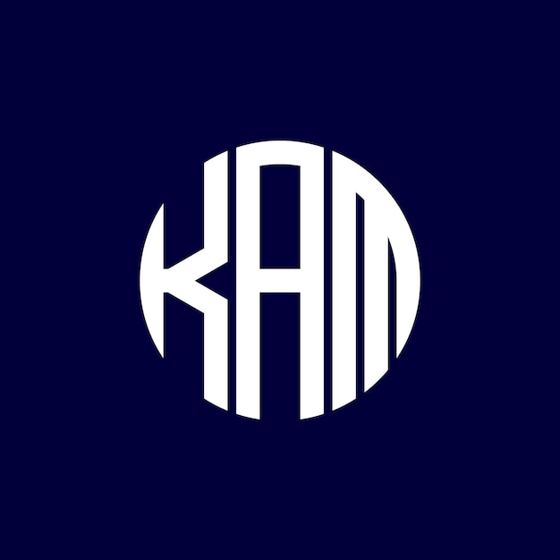 Diseño del logotipo del círculo kam