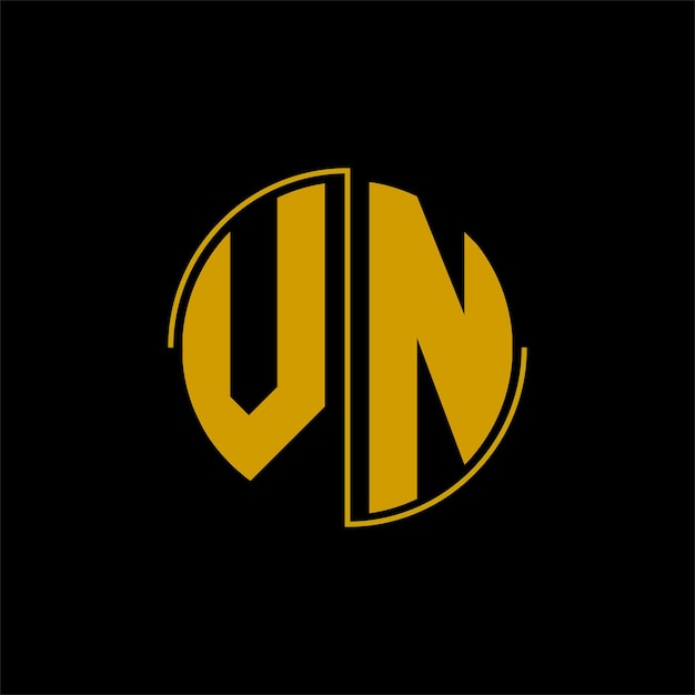 Diseño de logotipo de círculo de letras 'VN'
