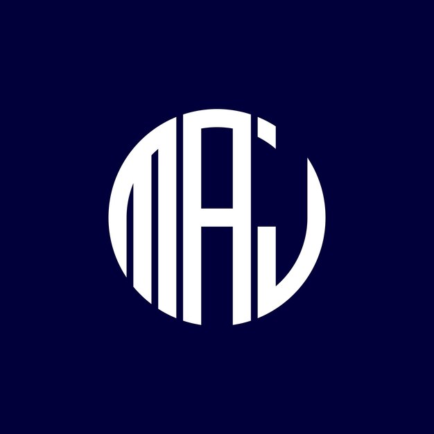 Diseño del logotipo del círculo maj