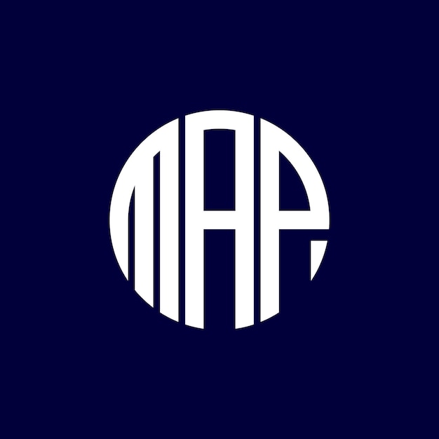diseño del logotipo del círculo del mapa