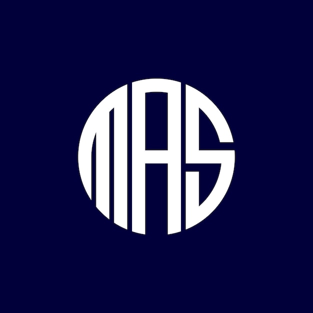 Diseño del logotipo del círculo masco