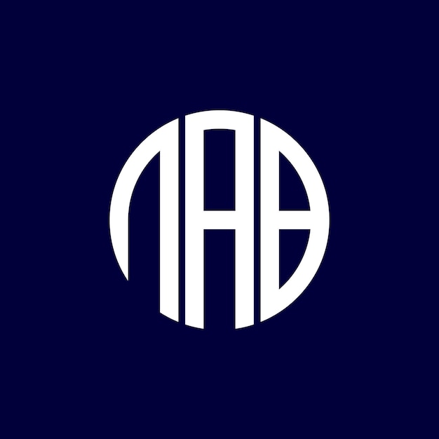 diseño del logotipo del círculo nab