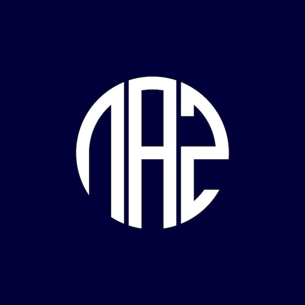 diseño del logotipo del círculo naz