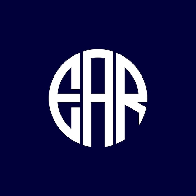 diseño del logotipo del círculo de la oreja