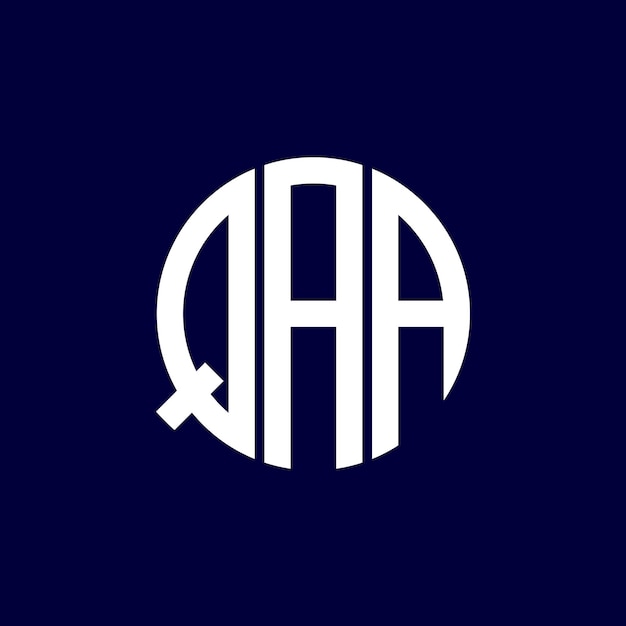 Diseño del logotipo del círculo qaa