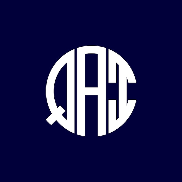 Diseño del logotipo del círculo qai