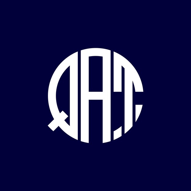 Diseño del logotipo del círculo qat