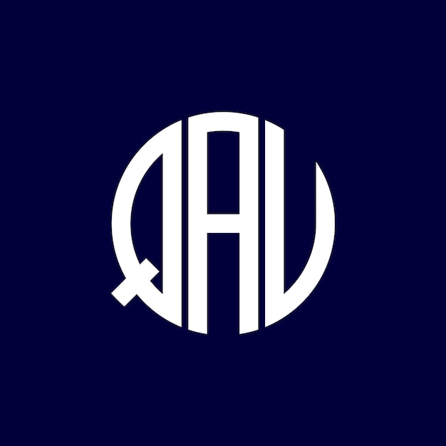 Diseño del logotipo del círculo qau