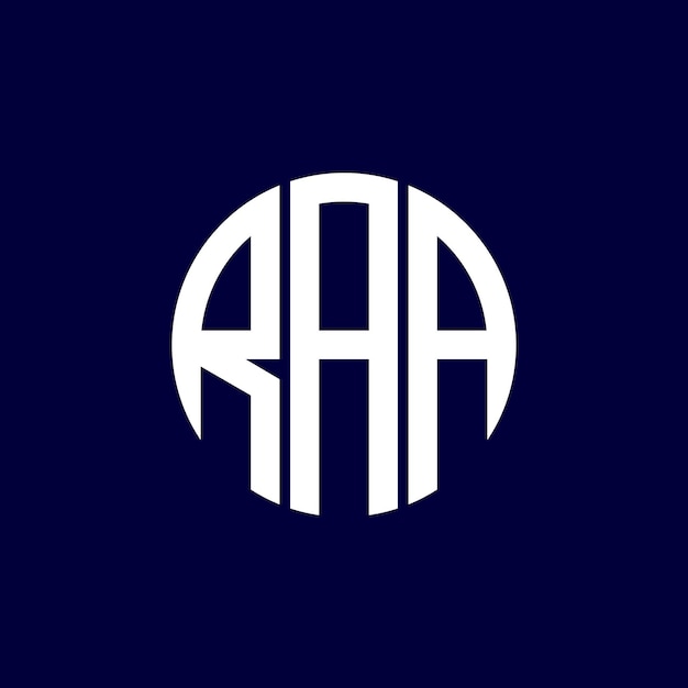Diseño del logotipo del círculo raa