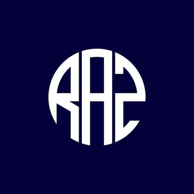 Diseño del logotipo del círculo raz