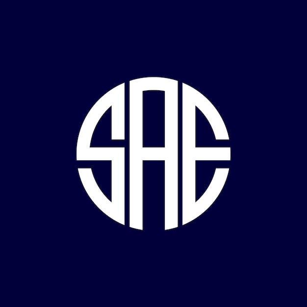Diseño del logotipo del círculo sae