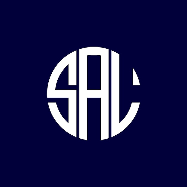 Diseño del logotipo del círculo sal