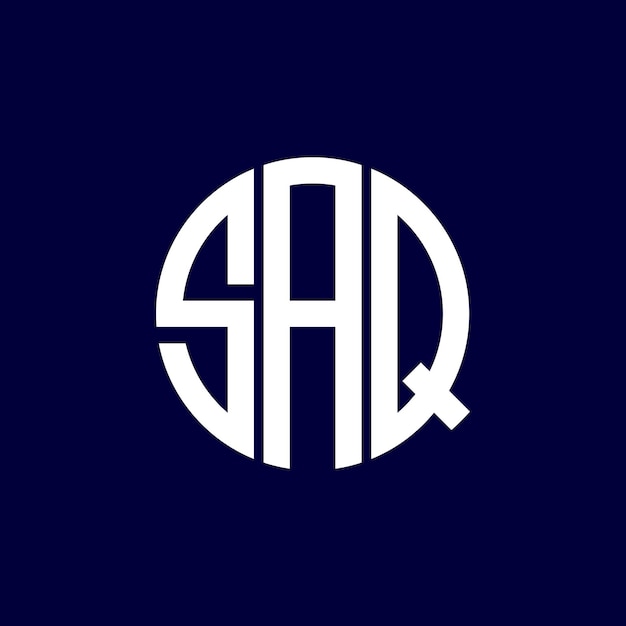 Diseño del logotipo del círculo saq
