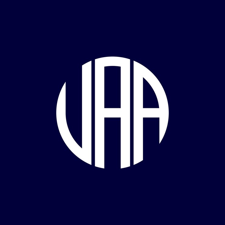Vector diseño del logotipo del círculo uaa