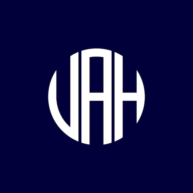 diseño del logotipo del círculo uah