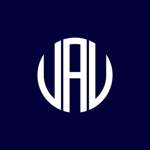 Diseño del logotipo del círculo uau