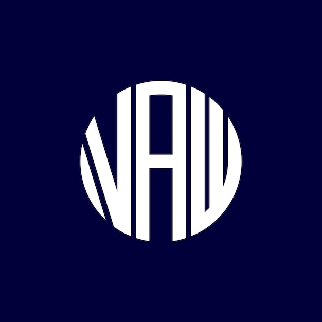 Diseño del logotipo del círculo vaw