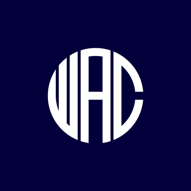 Diseño del logotipo del círculo wac