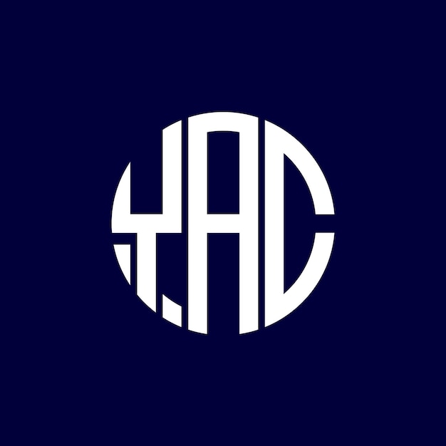 Diseño del logotipo del círculo yac